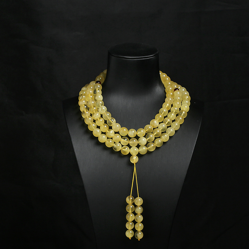 天然蜜蜡108佛珠 - 红掌柜