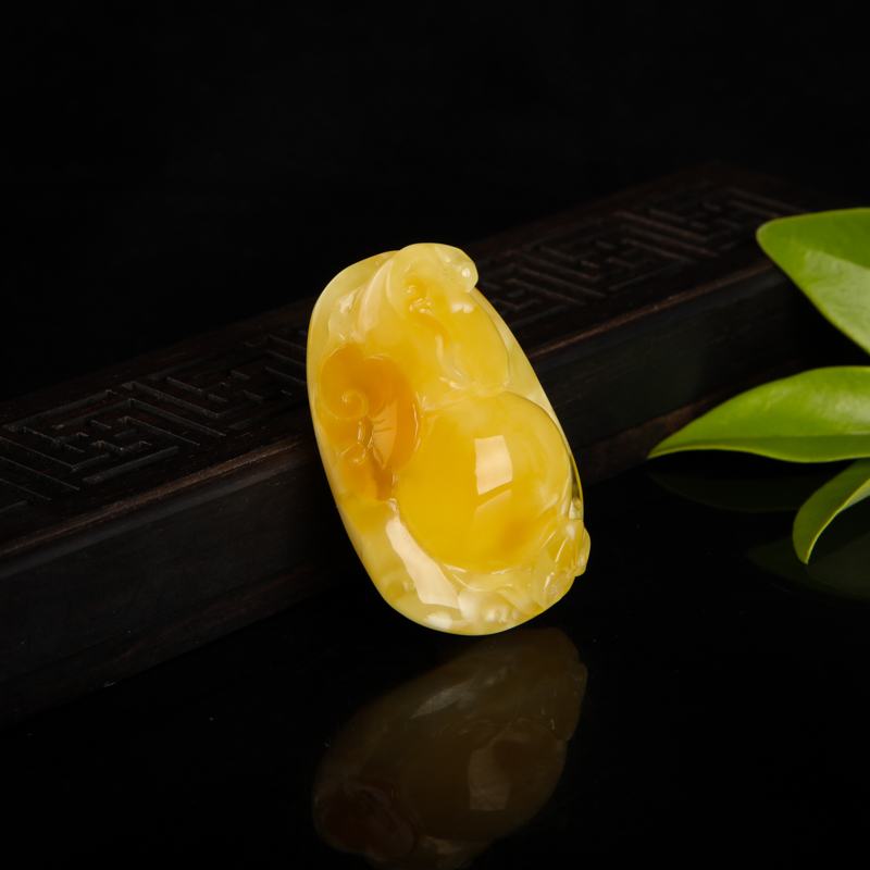 蜜蜡葫芦吊坠-红掌柜