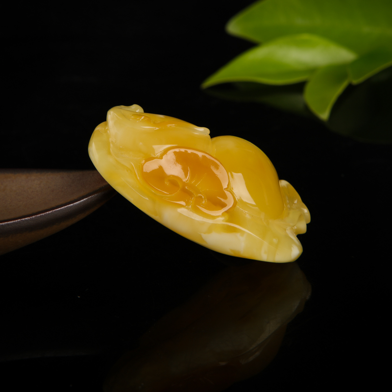 天然蜜蜡葫芦吊坠-红掌柜