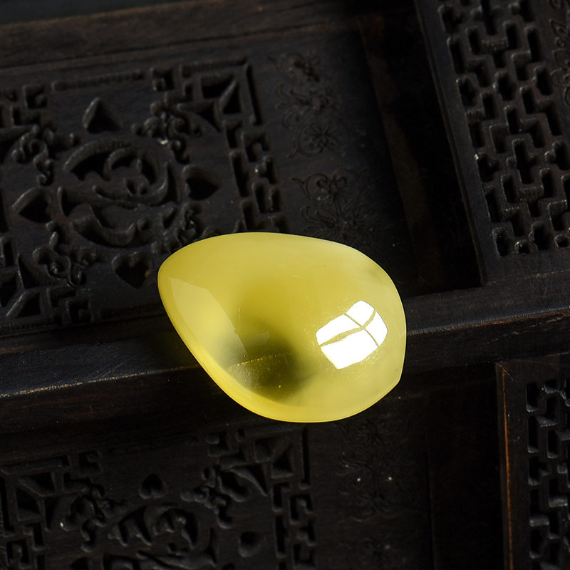 鸡油黄蜜蜡吊坠-红掌柜