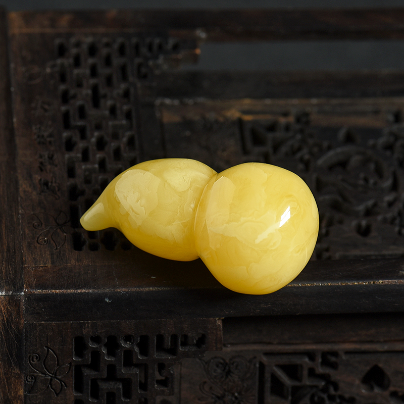 蜜蜡葫芦吊坠-红掌柜