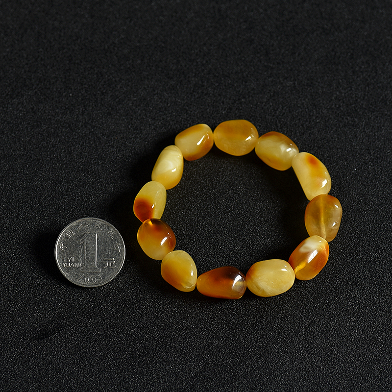 蜜蜡随形手串-红掌柜