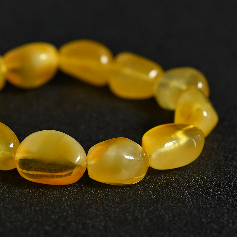 波罗的海天然蜜蜡随形手串-红掌柜