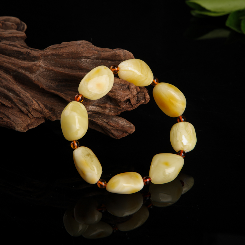 白花蜜随形手串-红掌柜