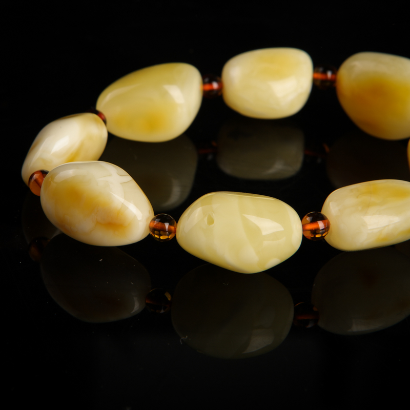 波罗的海天然白花蜜手串-红掌柜