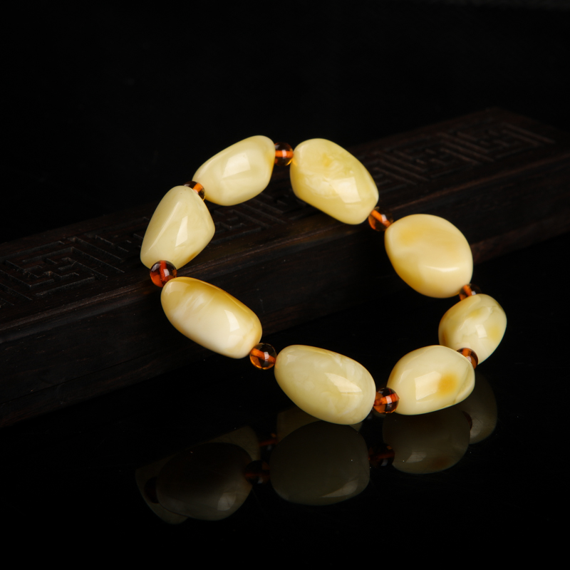 白花蜜随形手串-红掌柜