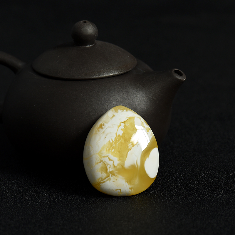 波罗的海天然白花蜜蜜蜡随形吊坠-红掌柜