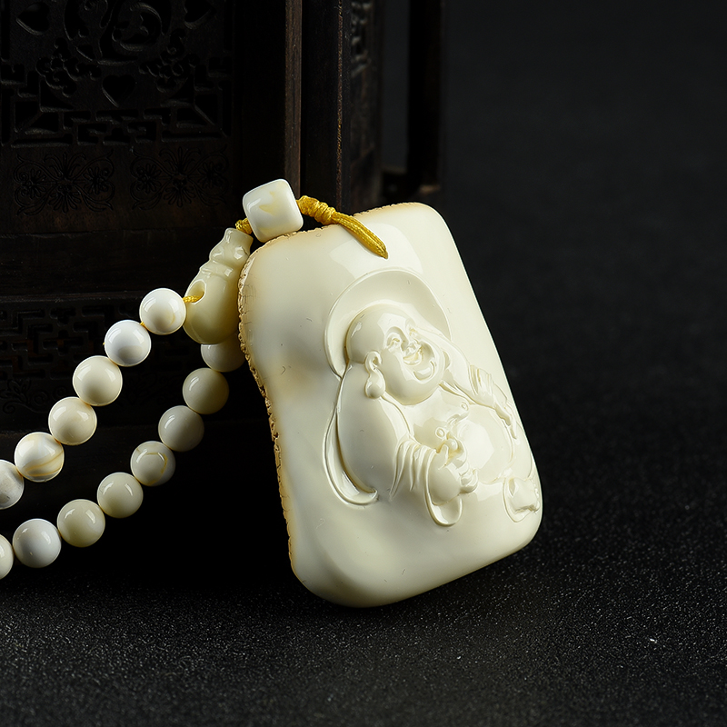 白蜜弥勒佛吊坠-红掌柜