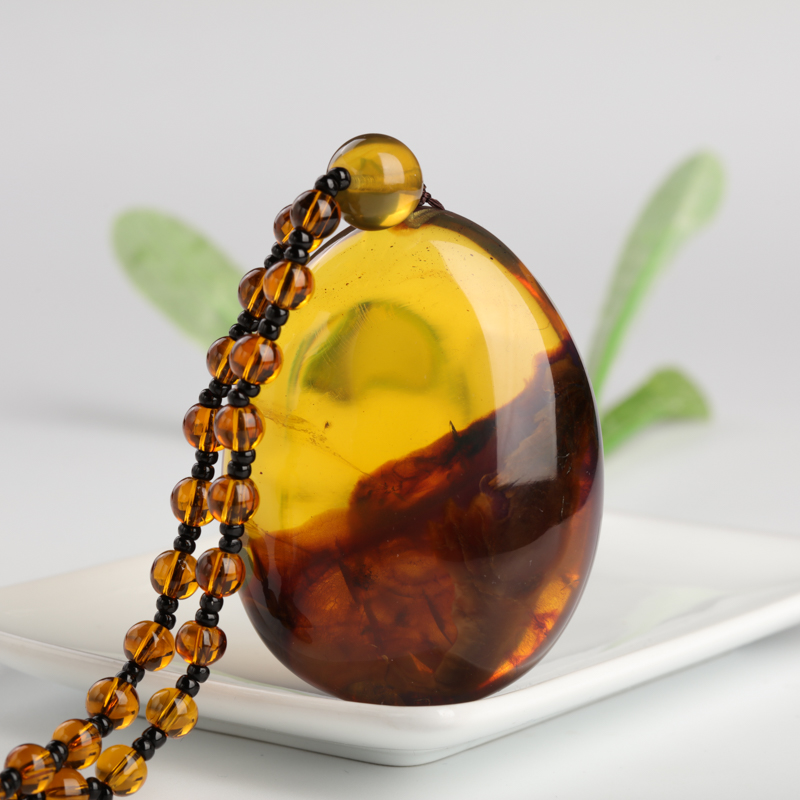 根珀随形吊坠-红掌柜