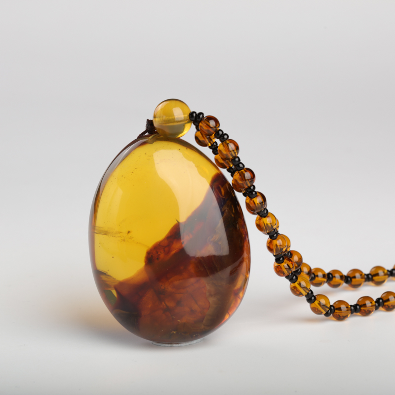 天然根珀随形吊坠-红掌柜