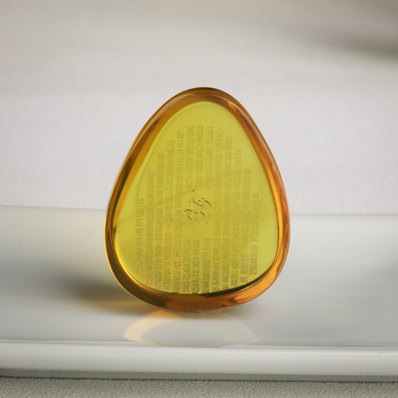 缅甸天然金珀水滴吊坠-红掌柜