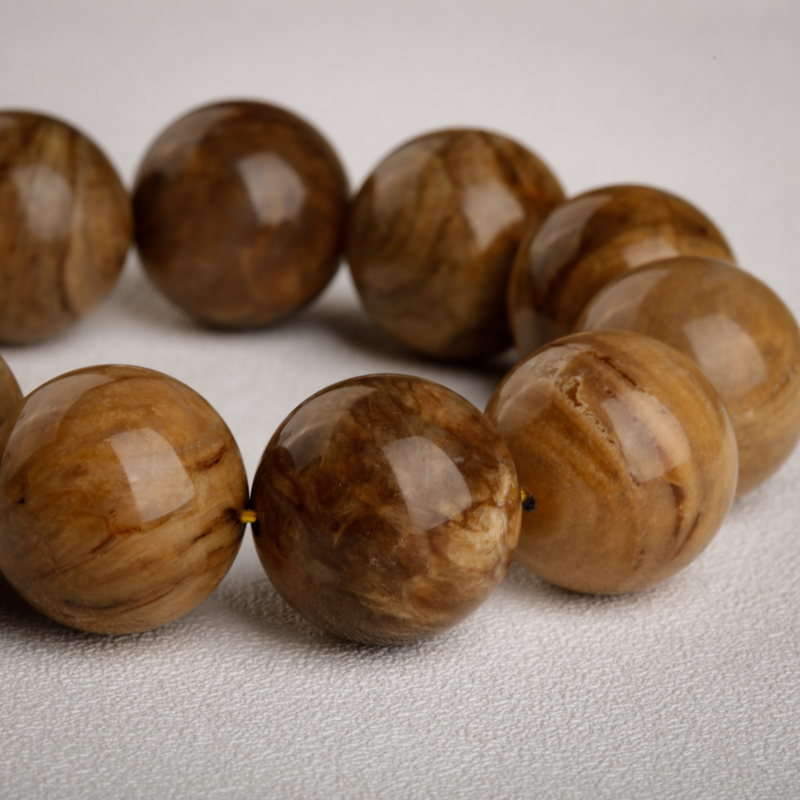 缅甸根珀手串-红掌柜