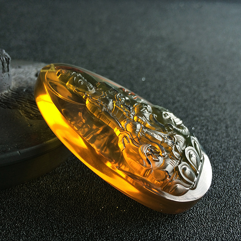 普贤蓝珀吊坠 - 红掌柜珠宝