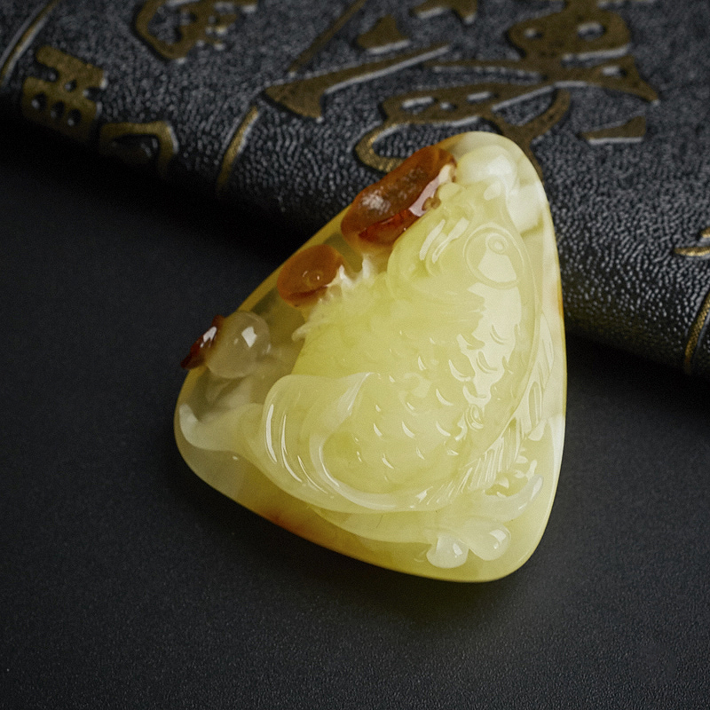 蜜蜡吊坠-红掌柜珠宝