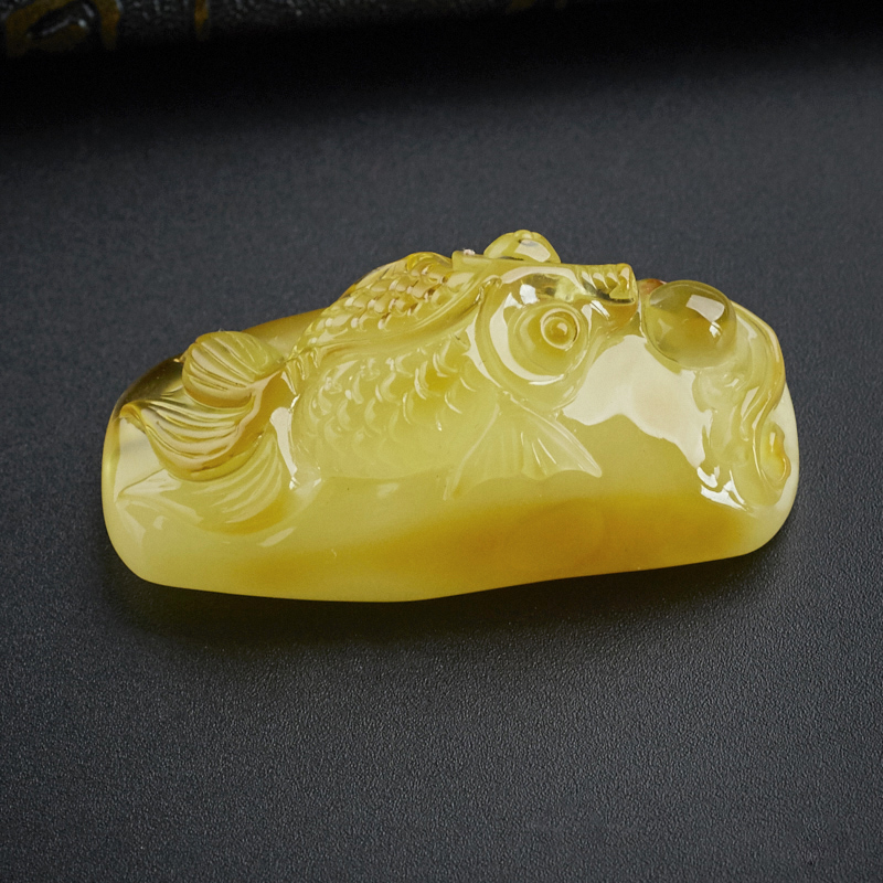 波罗的海蜜蜡挂坠-红掌柜珠宝