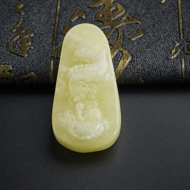 满蜜鱼吊坠-红掌柜珠宝