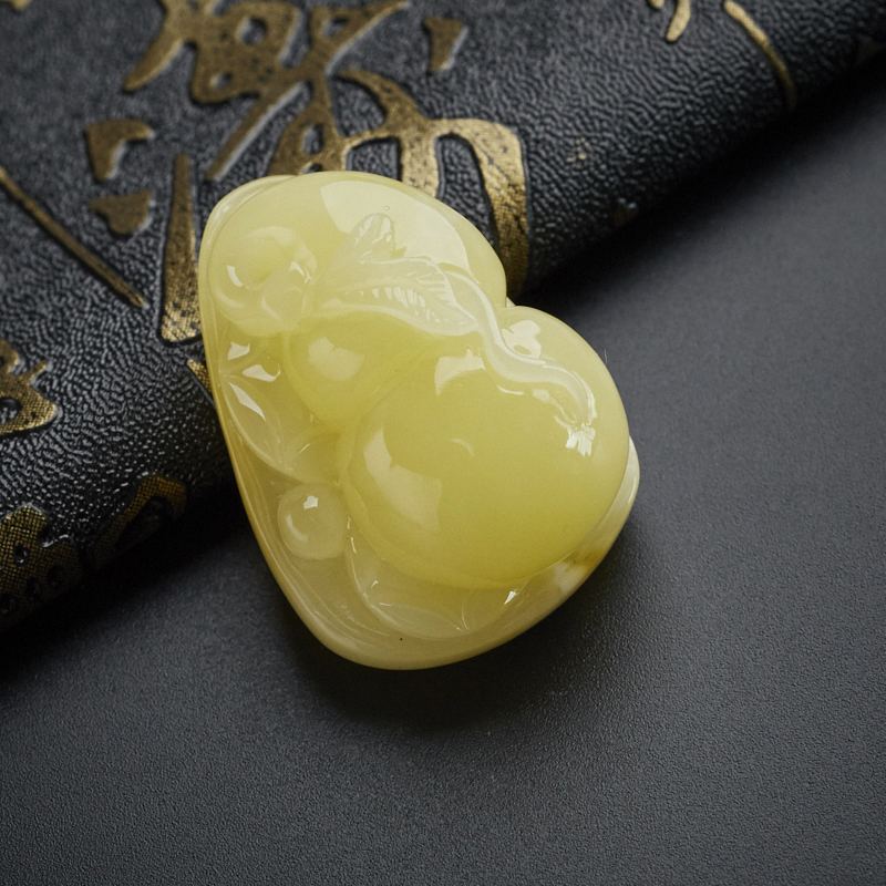 蜜蜡吊坠-红掌柜珠宝