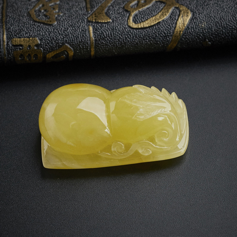 波罗的海蜜蜡挂坠-红掌柜珠宝