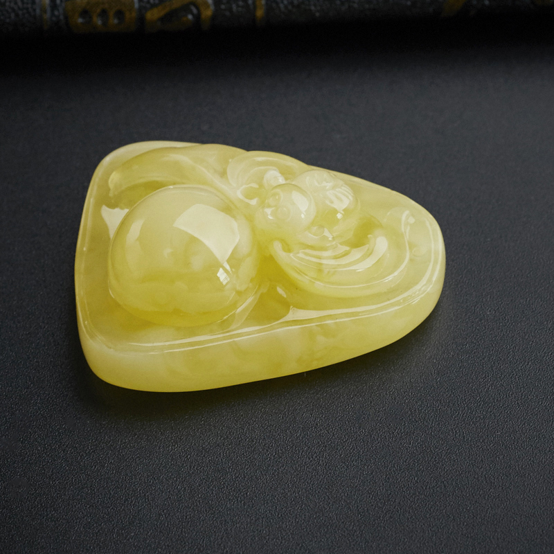 波罗的海蜜蜡挂坠-红掌柜珠宝