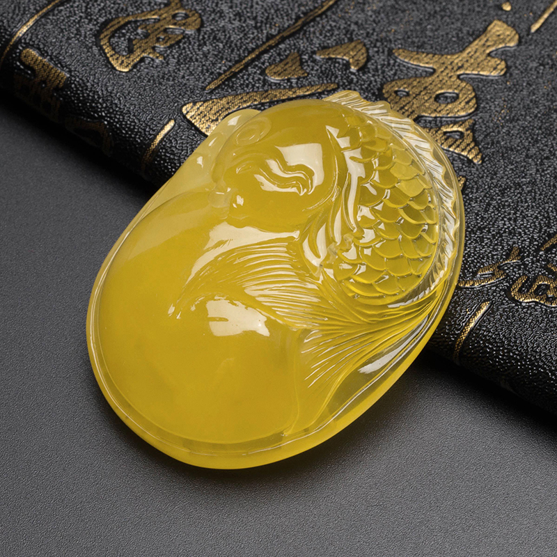 金包蜜鱼吊坠-红掌柜珠宝