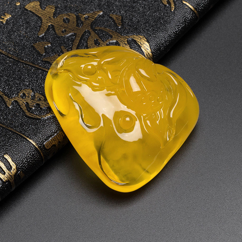 蜜蜡吊坠-红掌柜珠宝