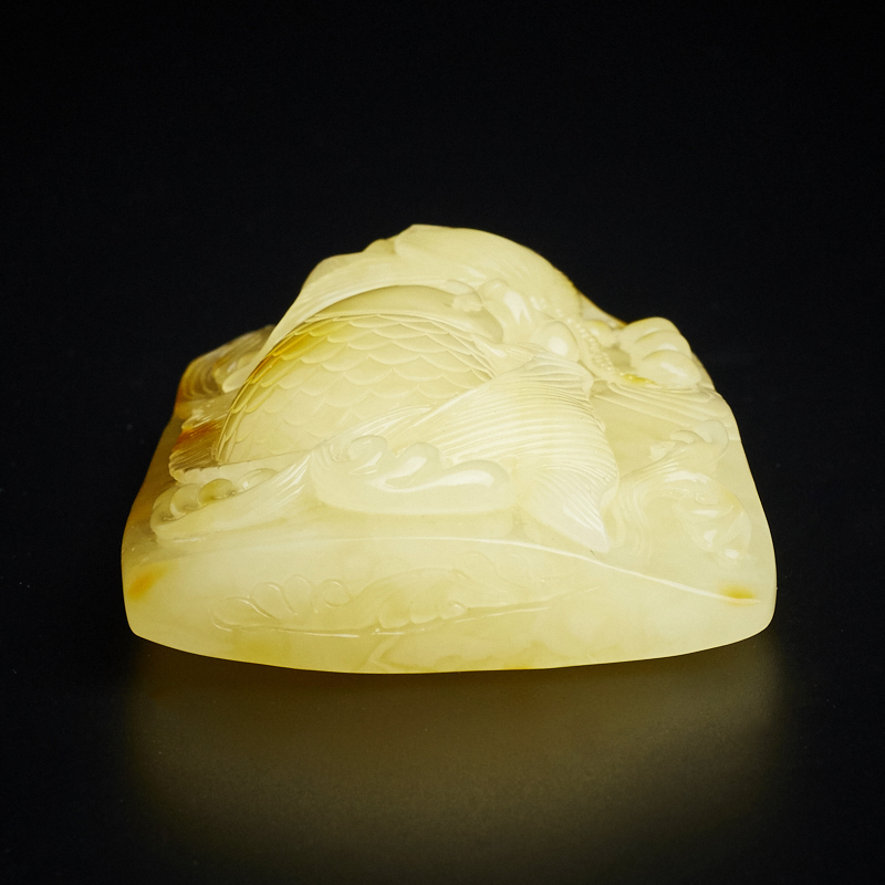 波罗的海天然蜜蜡摆件 - 红掌柜