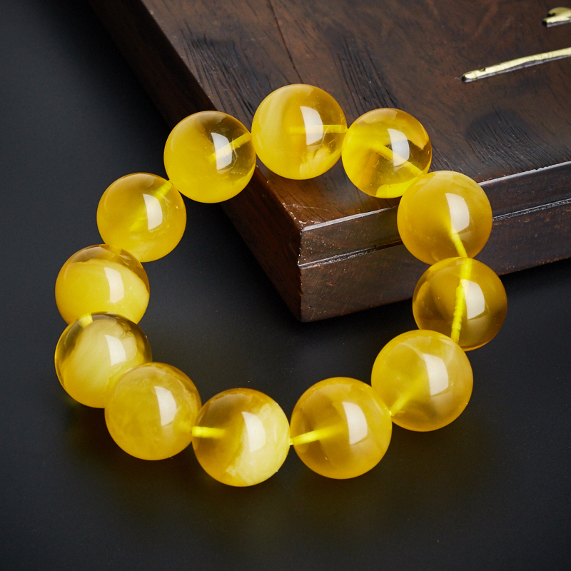 波罗的海金绞蜜蜜蜡手串 - 红掌柜