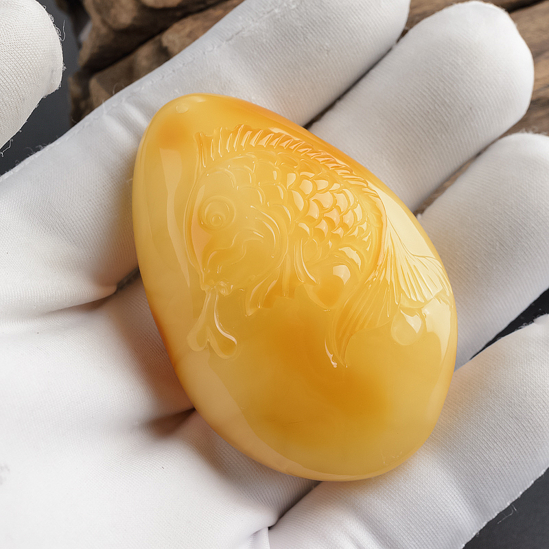 蜜蜡吊坠 - 红掌柜