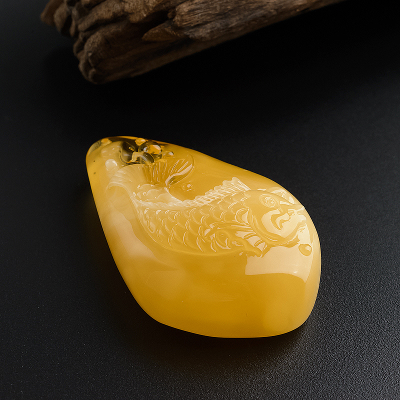 蜜蜡吊坠-红掌柜珠宝