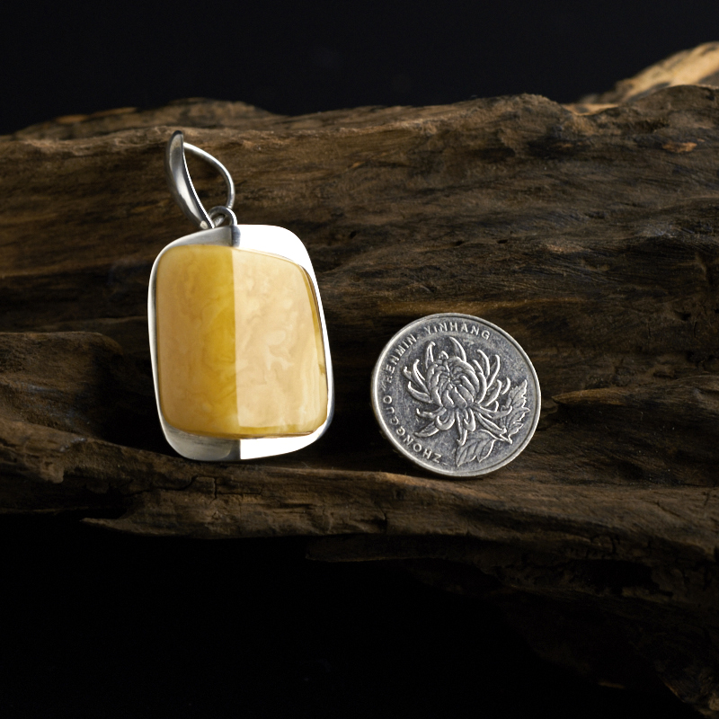 天然波罗的海蜜蜡吊坠-红掌柜