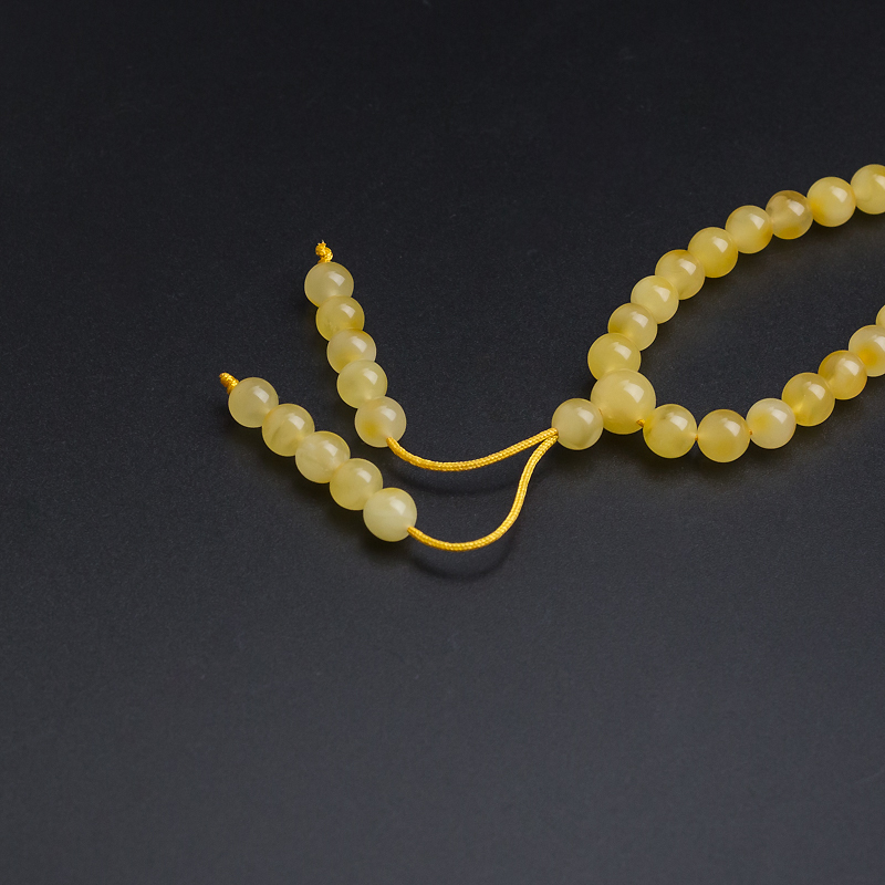 波罗的海鸡油黄蜜蜡项链-红掌柜