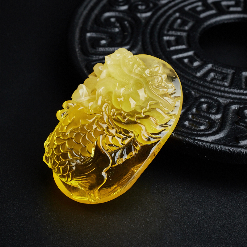 蜜蜡吊坠-红掌柜