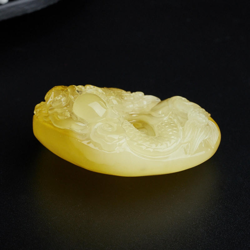 天然蜜蜡吊坠-红掌柜