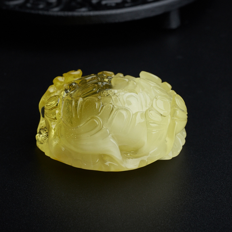 天然金包蜜吊坠-红掌柜