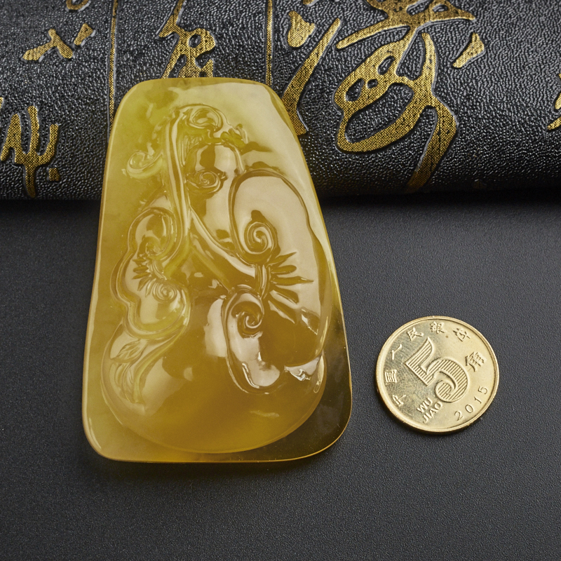 波罗的海蜜蜡如意-红掌柜珠宝