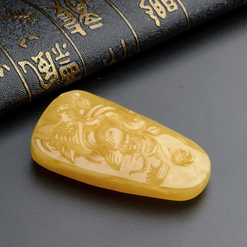 满蜜鸳鸯吊坠-红掌柜珠宝