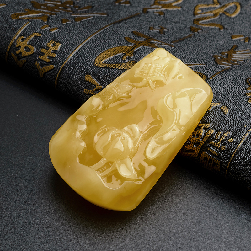 鸡油黄满蜜一品清廉-红掌柜珠宝