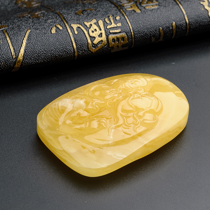 蜜蜡义结金兰-红掌柜珠宝