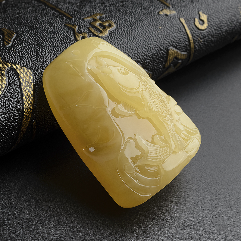 蜜蜡吊坠-红掌柜珠宝