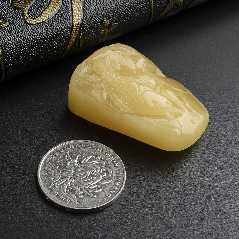 波罗的海蜜蜡挂坠-红掌柜珠宝