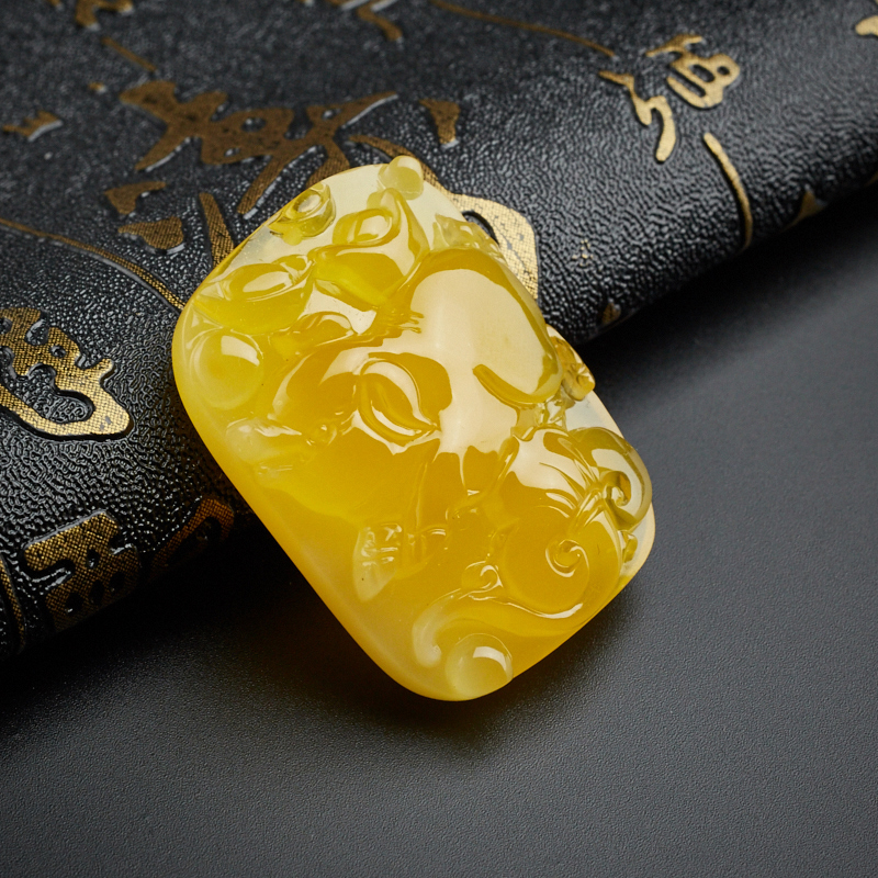 金包蜜如意猪挂坠-红掌柜珠宝