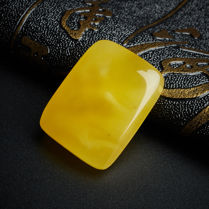 蜜蜡方牌吊坠 - 红掌柜珠宝