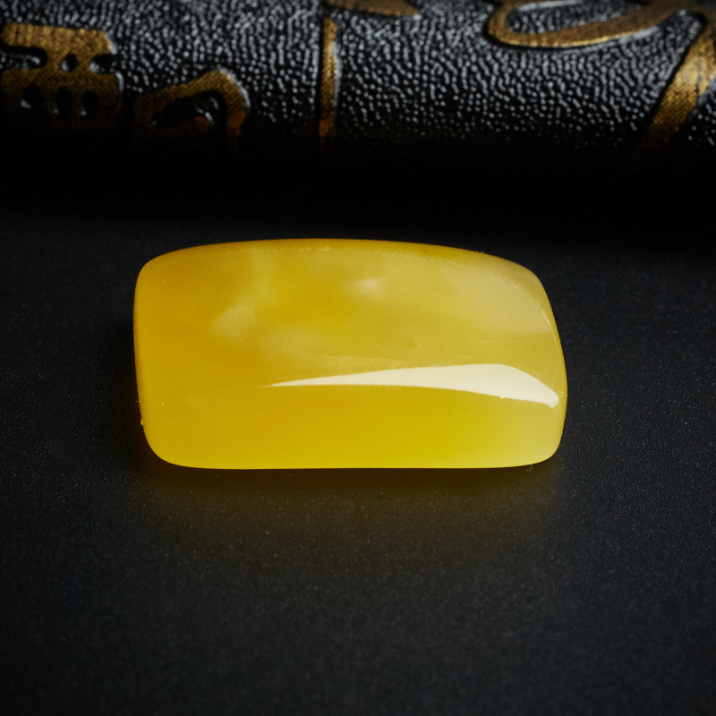 天然鸡油黄蜜蜡方牌吊坠 - 红掌柜珠宝