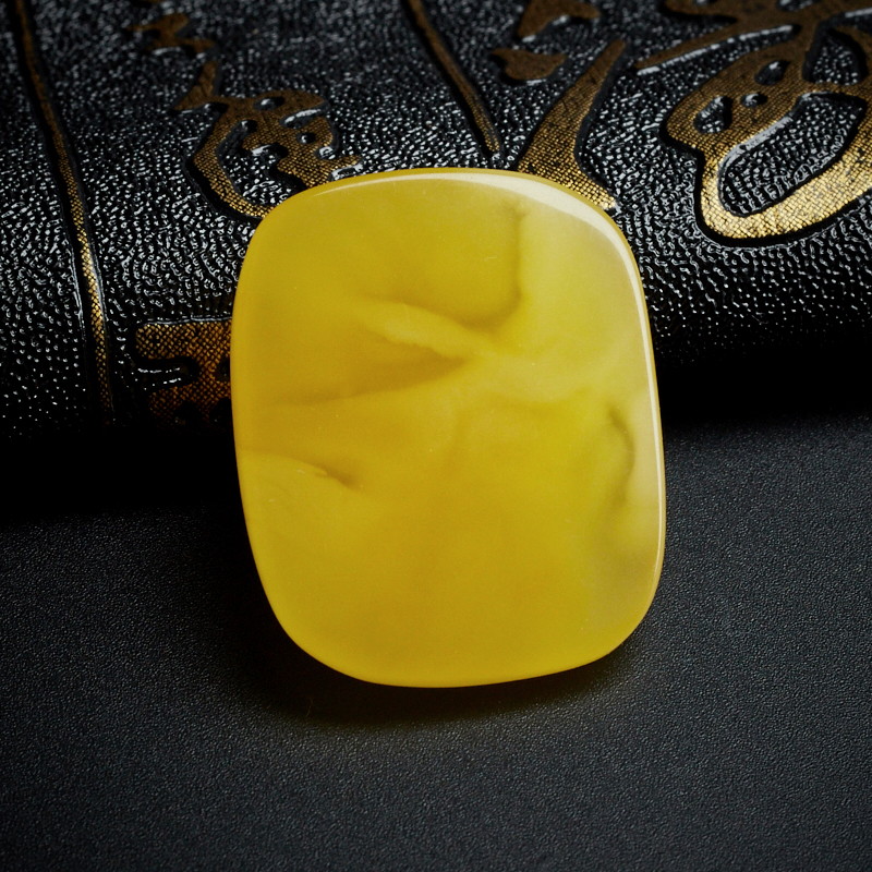 鸡油黄蜜蜡吊坠-红掌柜珠宝