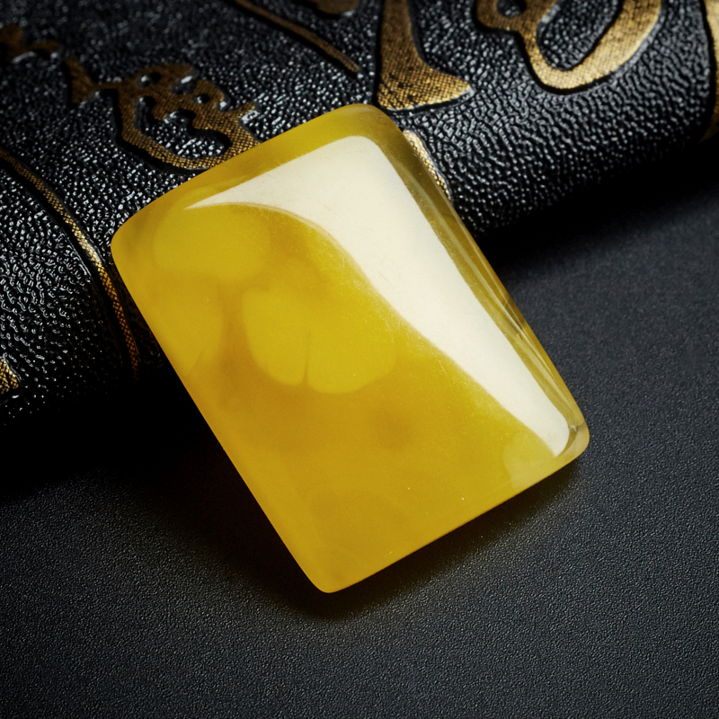 蜜蜡方牌吊坠-红掌柜珠宝