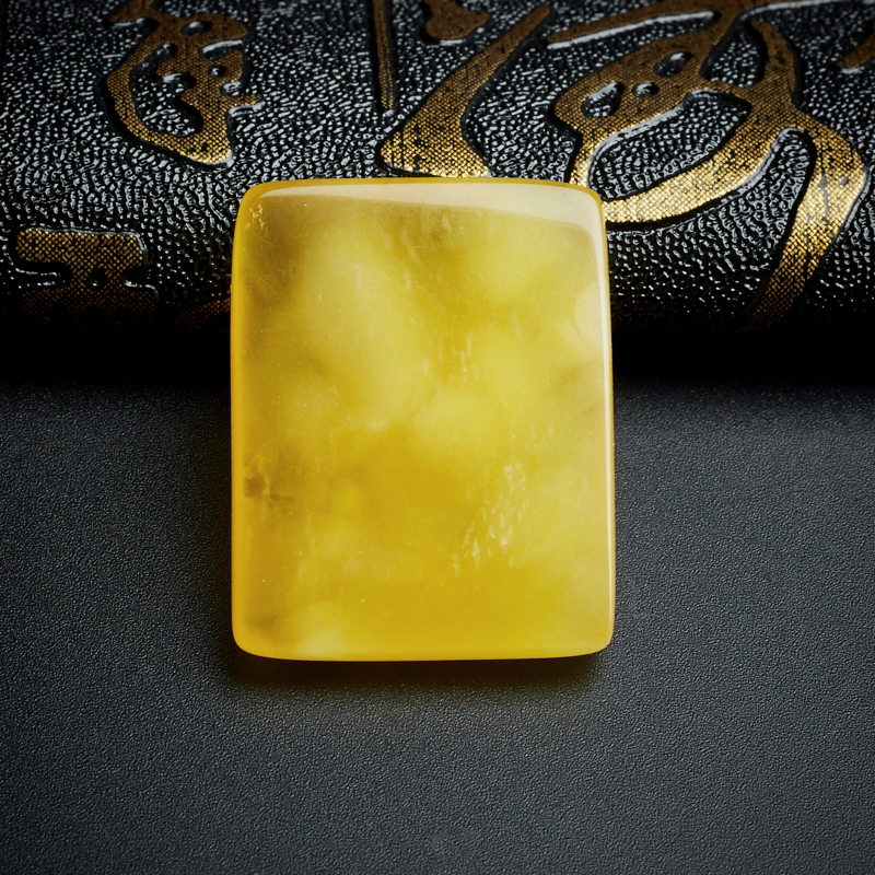 鸡油黄蜜蜡吊坠-红掌柜珠宝