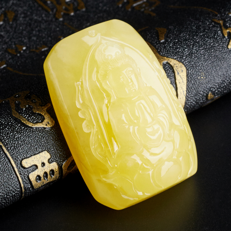 天然蜜蜡吊坠 - 红掌柜