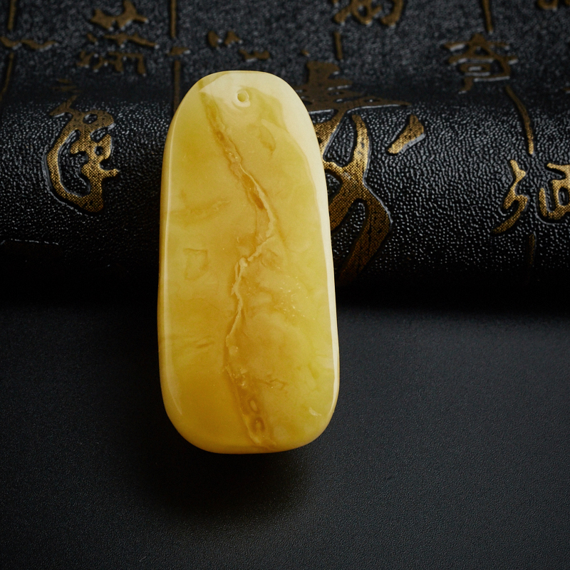 天然鸡油黄福瓜吊坠-红掌柜