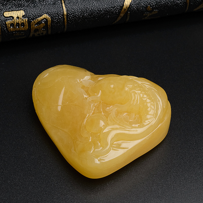 鸡油蜜蜡吊坠-红掌柜