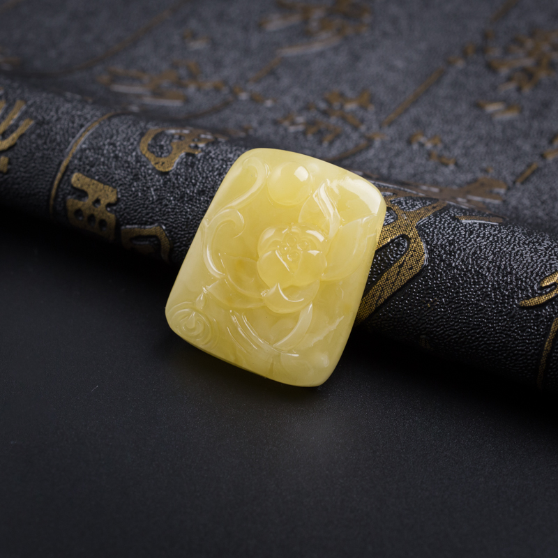 满蜜蜜蜡吊坠-红掌柜